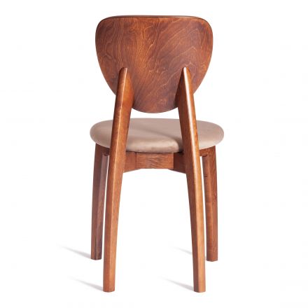 Стул DIAMANTE мягкое сидение бук, 42x42x85см, коричневый, ткань Tenerife Mocco