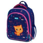 Ранец Först F-LIGHT "Funny cat" 37*28*16см, 2 отделения, 2 кармана, анатомическая спинка Ранец Först F-LIGHT "Funny cat" 37*28*16см, 2 отделения, 2 кармана, анатомическая спинка