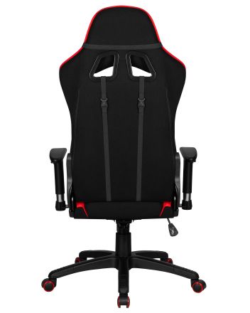 Кресло игровое DOBRIN DALLAS, черно-красная ткань Кресло игровое DOBRIN DALLAS, черно-красная ткань