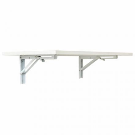 Стол настенный откидной "СЛКС", 500х310 мм, многофункциональный, ЛДСП белая Стол настенный откидной "СЛКС", 500х310 мм, многофункциональный, ЛДСП белая