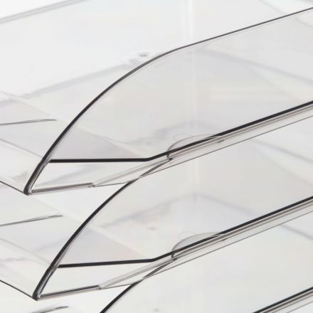 Лоток горизонтальный Attache 4шт/уп прозрачный тонированный тд_у