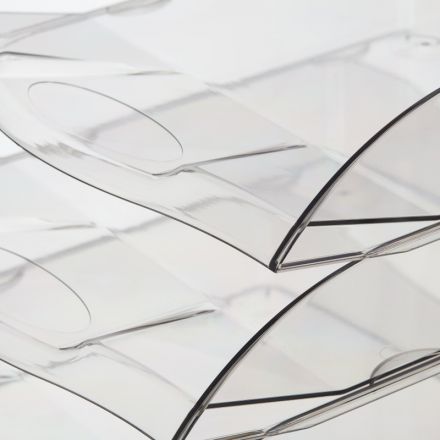 Лоток горизонтальный Attache 4шт/уп прозрачный тонированный тд_у