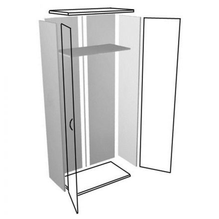 Шкаф Д_EASY Director д/одеж1 шир ДСП мел .сер 771/дуб шамонитем.122 Шкаф Д_EASY Director д/одеж1 шир ДСП мел .сер 771/дуб шамонитем.122