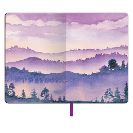 Блокнот А5 (143x210 мм), BRAUBERG VISTA "Violet", под кожу, гибкий, 80 л., 112074