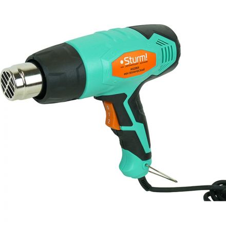 Фен технический Sturm!, 2000Вт, 300/600C, 250/550л/мин, 5 насадок HG2005