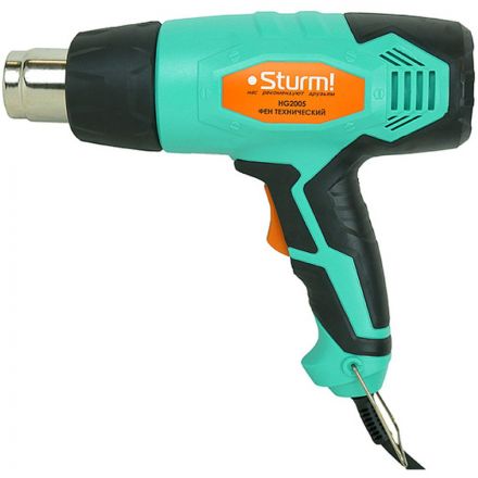 Фен технический Sturm!, 2000Вт, 300/600C, 250/550л/мин, 5 насадок HG2005