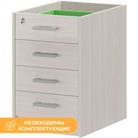 Тумба PT Арго АТ2-07 Каркас тумбы приставной ясень шимо