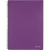 Бизнес-тетрадь Комус А5 100л, кл., обл.пластик, спираль,фиолет Classic Бизнес-тетрадь Комус А5 100л, кл., обл.пластик, спираль,фиолет Classic