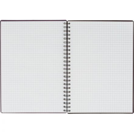 Бизнес-тетрадь Комус А5 100л, кл., обл.пластик, спираль,фиолет Classic Бизнес-тетрадь Комус А5 100л, кл., обл.пластик, спираль,фиолет Classic