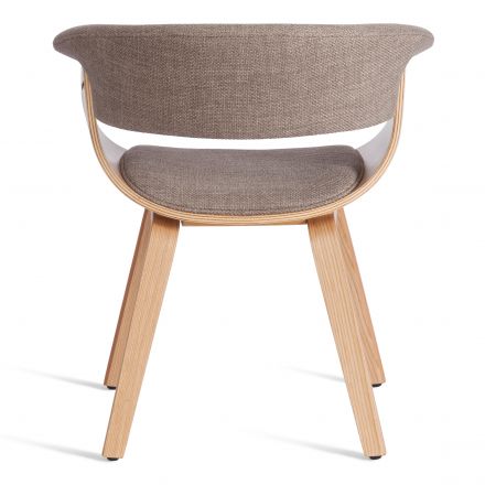 Стул VIMTA (mod.8021) дерево / ткань, 69х56х77 см, натуральный/бежевый, Aimcasa 5