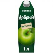 Сок Добрый яблочный 1 л