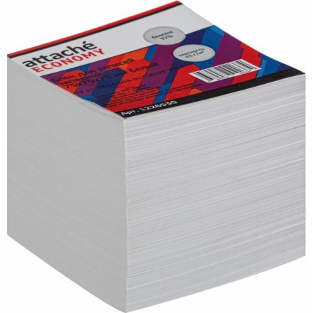 Блок для записей Attache Economy запасной 7,5х7,5х7,5, белый, 65 г, 92