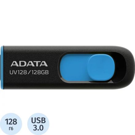 Флеш-память ADATA UV128, 128GB, AUV128-128G-RBE