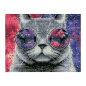 Алмазная мозаика ТРИ СОВЫ "Кошачий космос", 40*50см, холст на деревянном подрамнике, картонная коробка с пластиковой ручкой Алмазная мозаика ТРИ СОВЫ "Кошачий космос", 40*50см, холст на деревянном подрамнике, картонная коробка с пластиковой ручкой