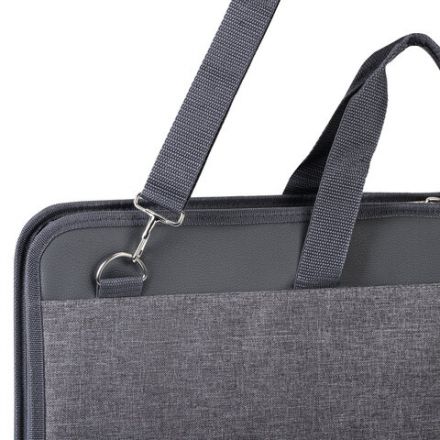 Папка сумка для рисунков и чертежей каркасная А2 (45х65 см), экокожа, BRAUBERG ART CLASSIC, 272990