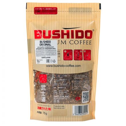 Кофе Bushido Original растворимый, сублим., 75г