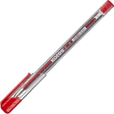 Ручка шариковая одноразовая Kores K11 красная (толщина линии 0.7 мм) Ручка шариковая одноразовая Kores K11 красная (толщина линии 0.7 мм)