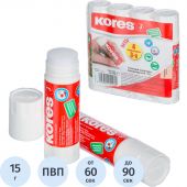 Клей-карандаш Kores 15 г (4 штуки в упаковке)