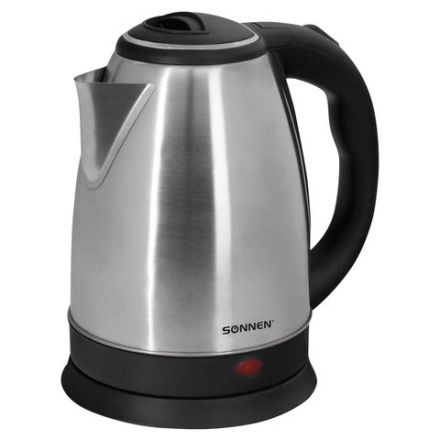 Чайник CROMEX (КРОМЕКС) KT-115, 1,5 л, 1500 Вт, закрытый нагревательный элемент, нержавеющая сталь, серебристый, 452925