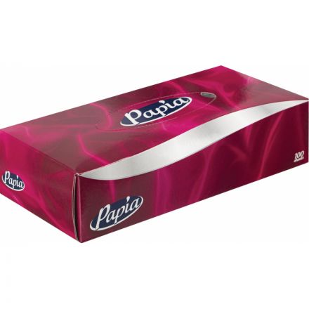 Салфетки косметические Papia 2сл 100шт/уп Салфетки косметические Papia 2сл 100шт/уп