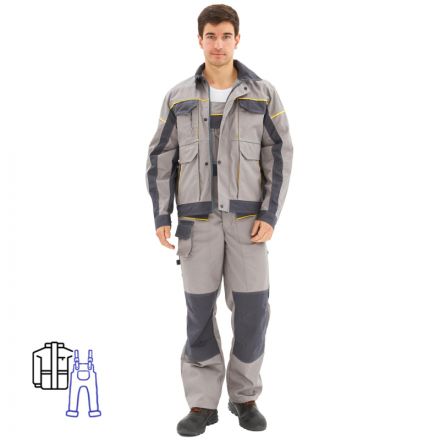 Костюм рабочий летний муж. л31-КПК св.сер./сер (р.48-50) 182-188 Костюм рабочий летний муж. л31-КПК св.сер./сер (р.48-50) 182-188