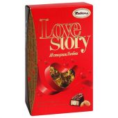 Конфеты шоколадные АККОНД "Love Story" с ореховым пралине и цельным миндалем, 250 г