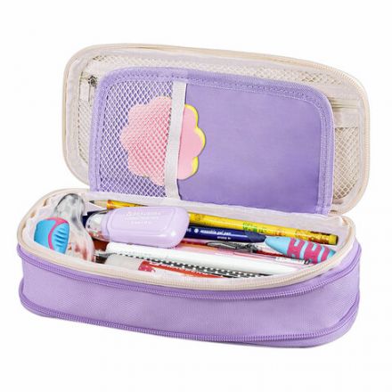 Пенал-трансформер BRAUBERG, полиэстер, 22х10х3 см, "Digital lavender", 271562 Пенал-трансформер BRAUBERG, полиэстер, 22х10х3 см, "Digital lavender", 271562