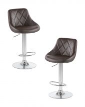 Набор 2 шт Стул барный DOBRIN LOGAN, коричневый