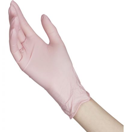 Перчатки нитрил., н/с, н/о,3,5гр./шт,роз. FOXY-GLOVES L 50п/уп ШК5515/08638