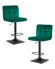 Набор 2 шт Стул барный DOBRIN DOMINIC, зеленый велюр (MJ9-88)