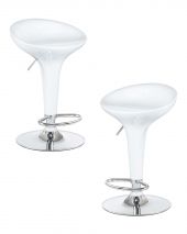 Набор 2 шт Стул барный DOBRIN BOMBA, белый