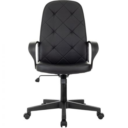 Кресло VB_EChair 602 PU черный эко.кожа крестов. пластик Кресло VB_EChair 602 PU черный эко.кожа крестов. пластик