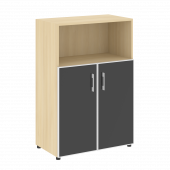 Yalta Шкаф LT.ST-2.2 R black Акация/Стекло black 800*450*1195