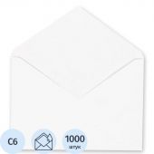 Конверт Ряжский С6 80 г/кв.м белый декстрин (1000 штук в упаковке)