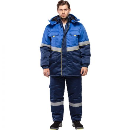 Куртка рабочая зимняя муж з43-КУ вас/син (р.48-50) 158-164(серия З)