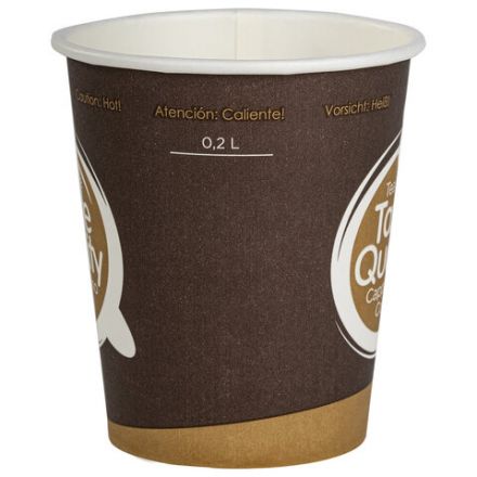 Стакан одноразовый бумажный 250/280 мл, КОМПЛЕКТ 50 шт., однослойный, Taste Quality, холодное/горячее, ФОРМАЦИЯ, HB80-280-0004