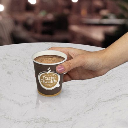 Стакан одноразовый бумажный 250/280 мл, КОМПЛЕКТ 50 шт., однослойный, Taste Quality, холодное/горячее, ФОРМАЦИЯ, HB80-280-0004