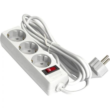 Сетевой фильтр ExeGate SP-3-3W 3р/3м, 10А/2,2кВт, белый(EX221181RUS)