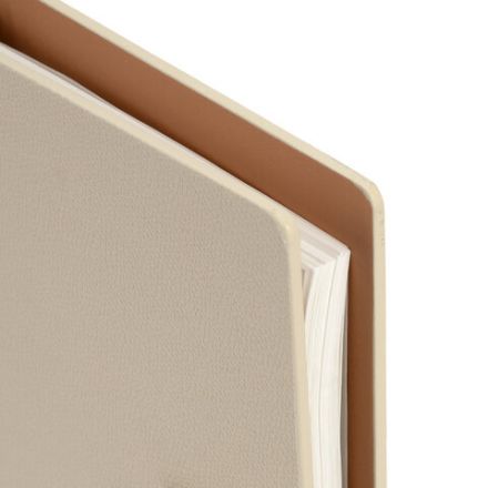 Ежедневник на кольцах в наборе с ручкой А5, 165x229 мм, BRAUBERG "Lux", под кожу, 100 листов, бежевый, 116859