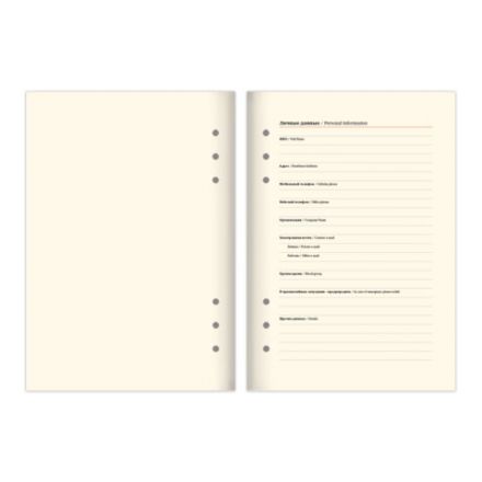 Ежедневник на кольцах в наборе с ручкой А5, 165x229 мм, BRAUBERG "Lux", под кожу, 100 листов, бежевый, 116859