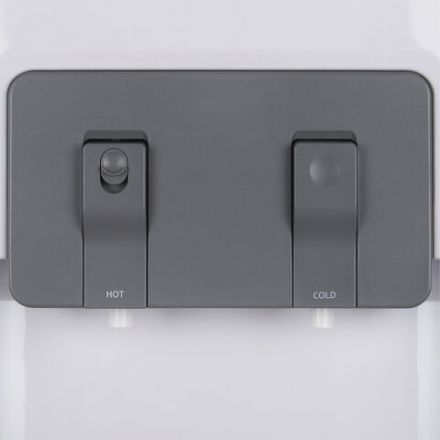 Кулер для воды SONNEN FSC-02AC, напольный, НАГРЕВ/ОХЛАЖДЕНИЕ КОМПРЕССОР, шкаф, 2 крана, белый, 455420