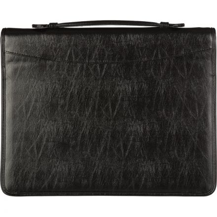 Папка деловая Алекс из искусственной кожи № 161 с ручкой черного цвета Папка деловая Алекс из искусственной кожи № 161 с ручкой черного цвета