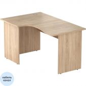 Стол эргономичный Easy One LT 22/16 левый (1400x900x740 мм) Дуб Сонома П/Н