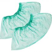 Бахилы детские н/с, п/э, Стандарт 1У,  1,6г, зеленый, 50 пар/уп