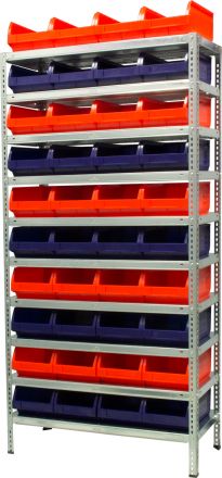 Ящик 350х230х150 Milano  синий