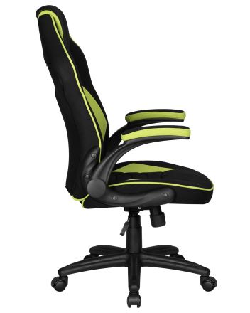 Кресло игровое DOBRIN RICK, черно-светло-зеленая ткань Кресло игровое DOBRIN RICK, черно-светло-зеленая ткань