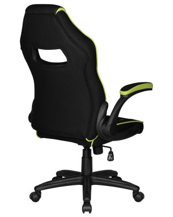 Кресло игровое DOBRIN RICK, черно-светло-зеленая ткань Кресло игровое DOBRIN RICK, черно-светло-зеленая ткань