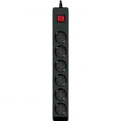 Сетевой фильтр SVEN Optima 5,0 м (5м/6р с защит шторки) черн(SV-021030)