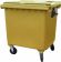 Мусорный контейнер на колёсах (1100 л) желтый