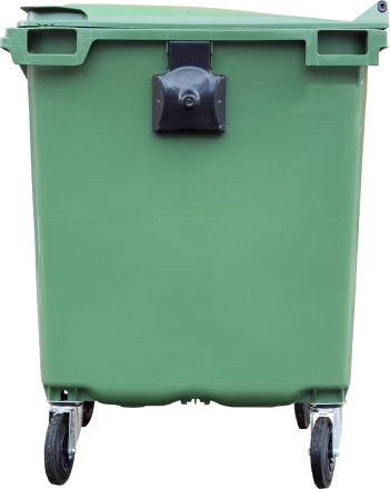 Мусорный контейнер на колёсах (1100 л) желтый
